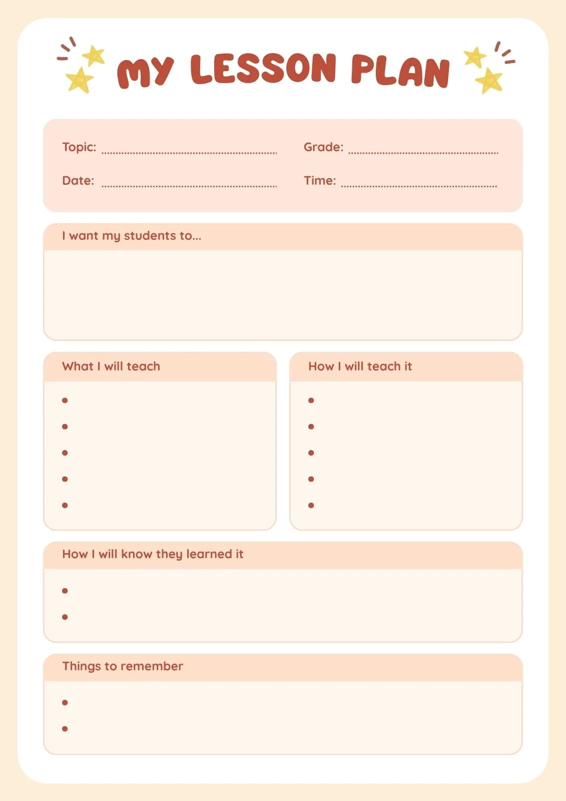 Page 2 Free Printable Preschool Lesson Plan Templates Canva Page 2 Free Printable Preschool Lesson Plan Templates Canva