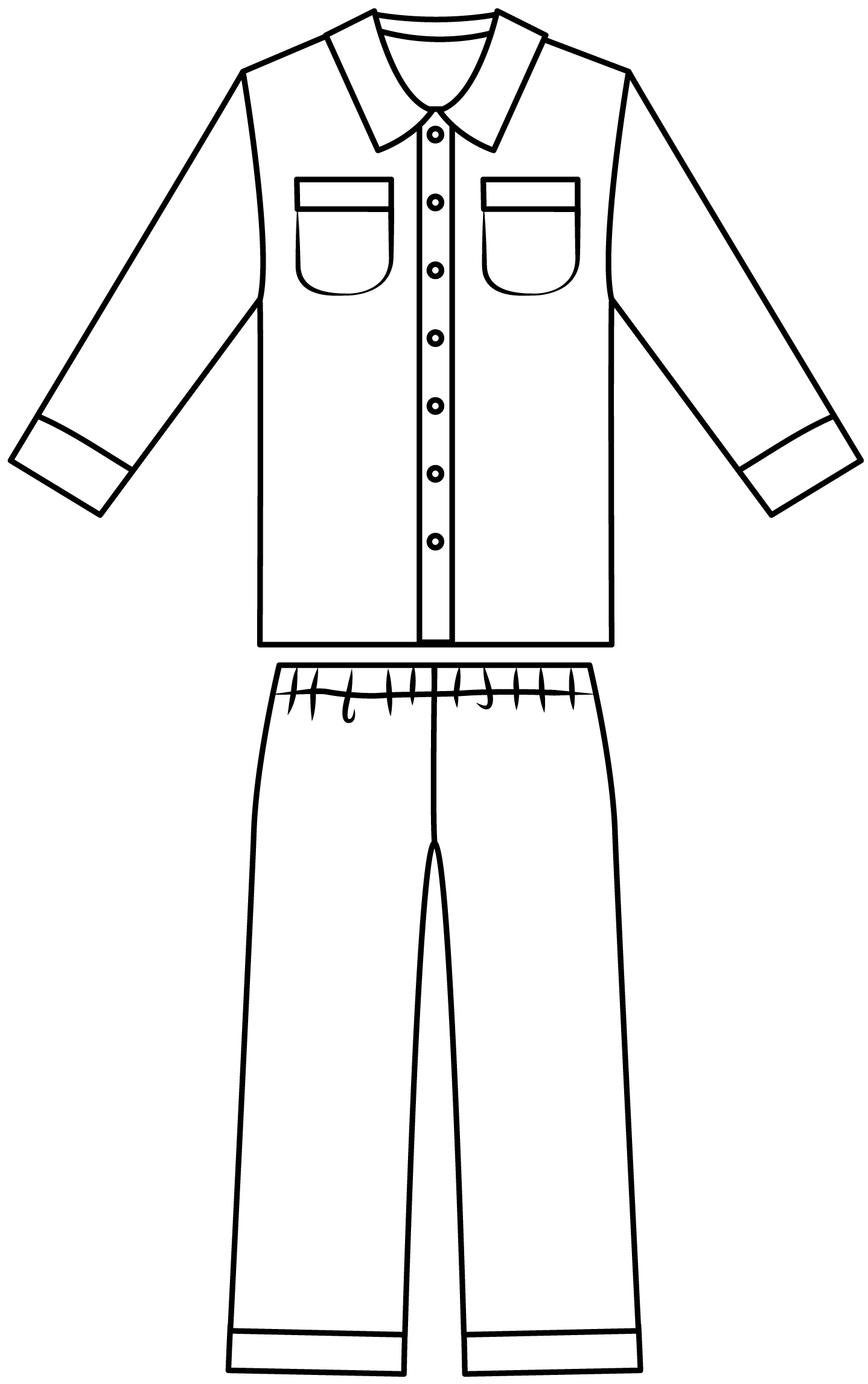 Pajamas 30 Free Printable Coloring Pages