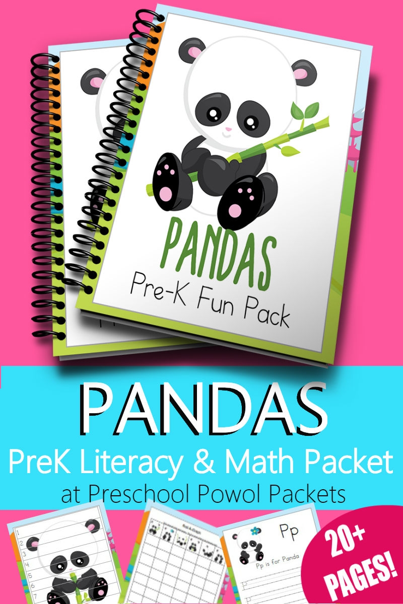 Panda Preschool Printable Packet FREE For 1 WEEK