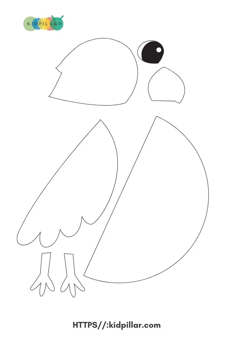 Paper Plate Parrot Craft For Kids With Free Template
