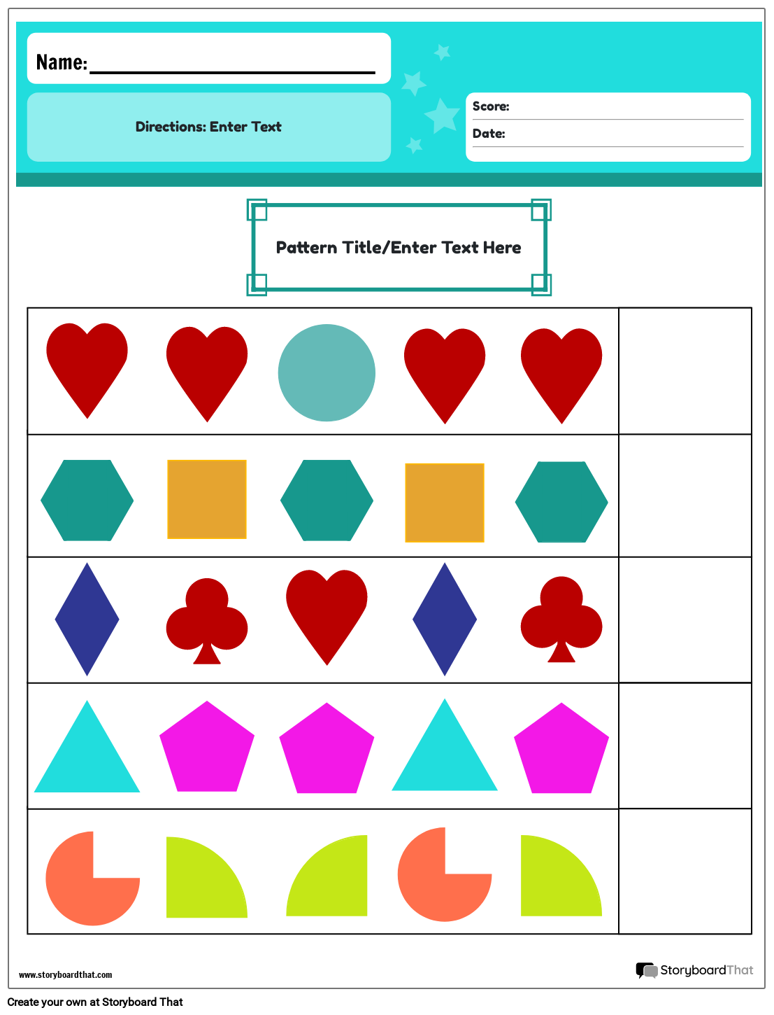 Pattern Worksheets For K 5 Free Printable Templates Pattern Worksheets For K 5 Free Printable Templates