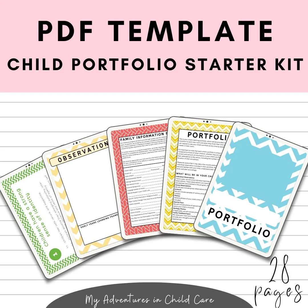 PDF Child Portfolio Templates Starter Kit EYLF V2 0 Etsy