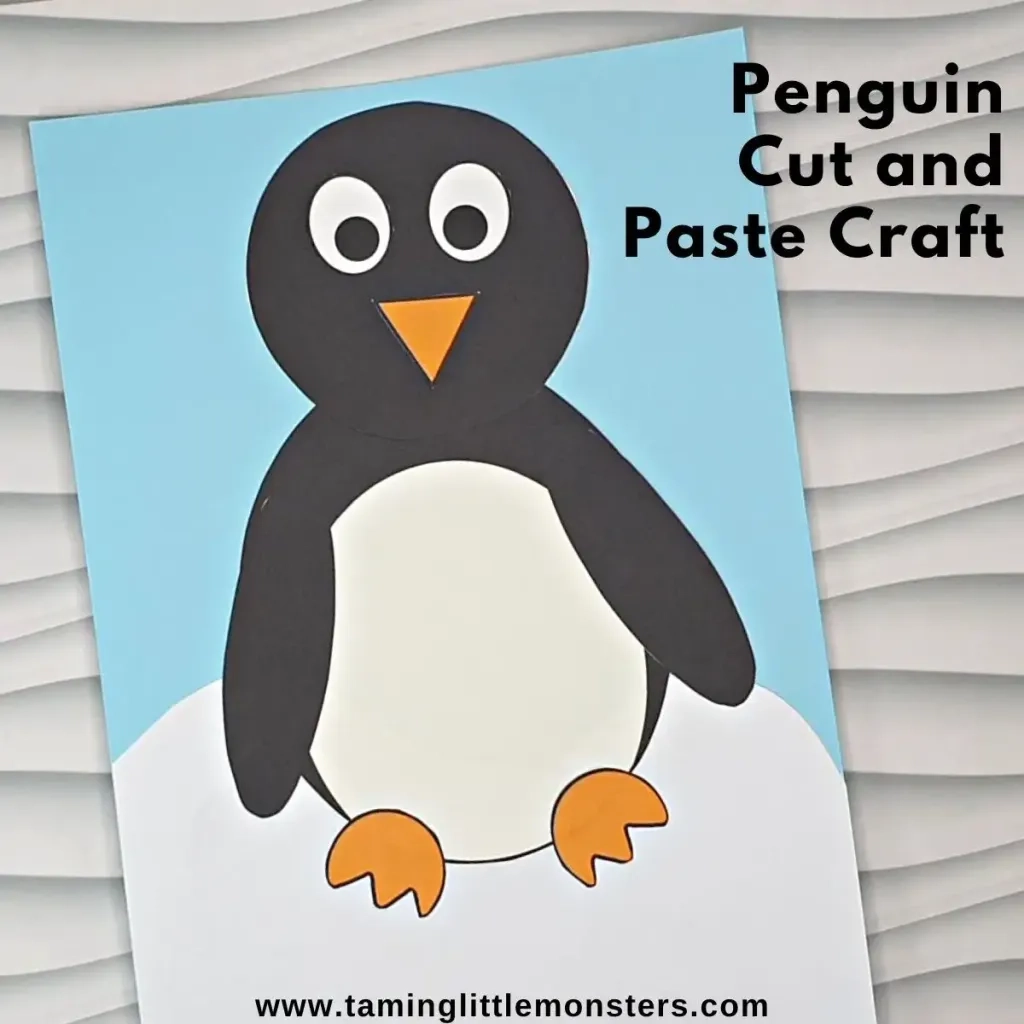 Penguin Cut And Paste Craft Free Printable Taming Little Monsters