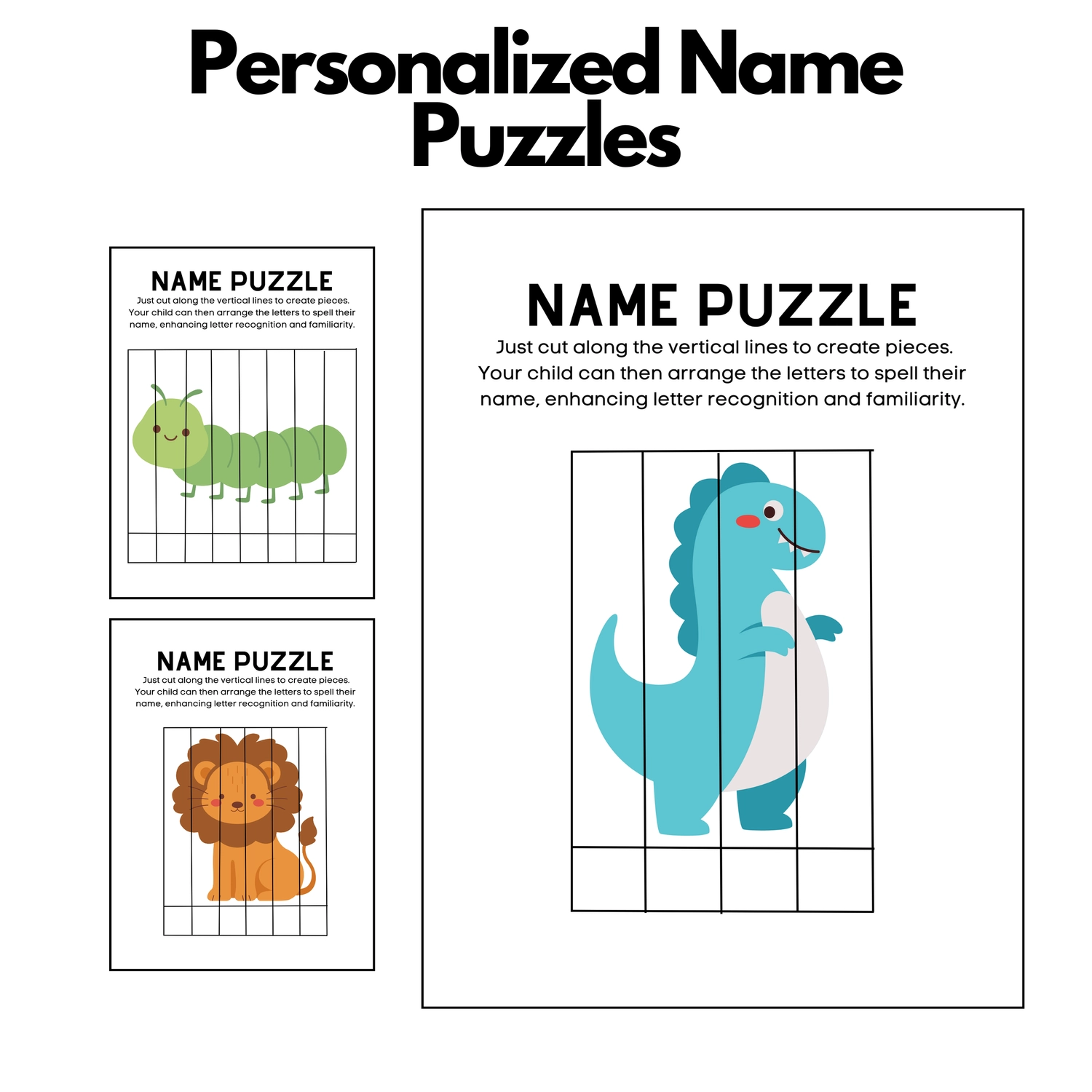 Personalized Name Puzzles Preschool Vibes Personalized Name Puzzles Preschool Vibes