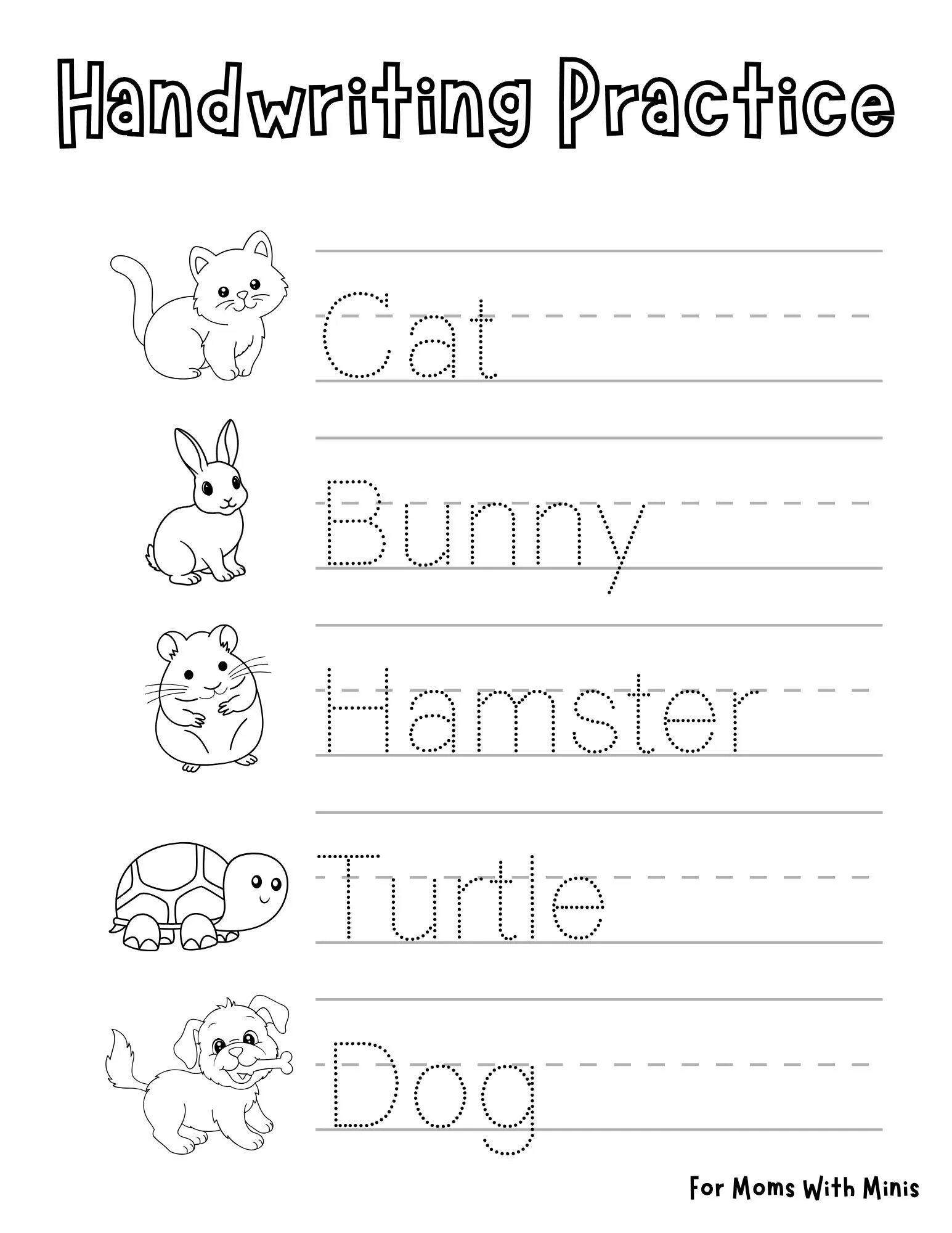 Pet Handwriting Practice Pet Handwriting Practice
