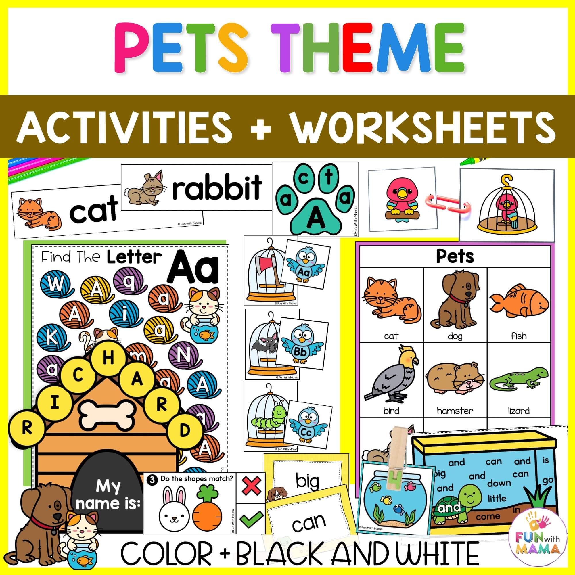 Pet Themed Activities Fun With Mama Pet Themed Activities Fun With Mama