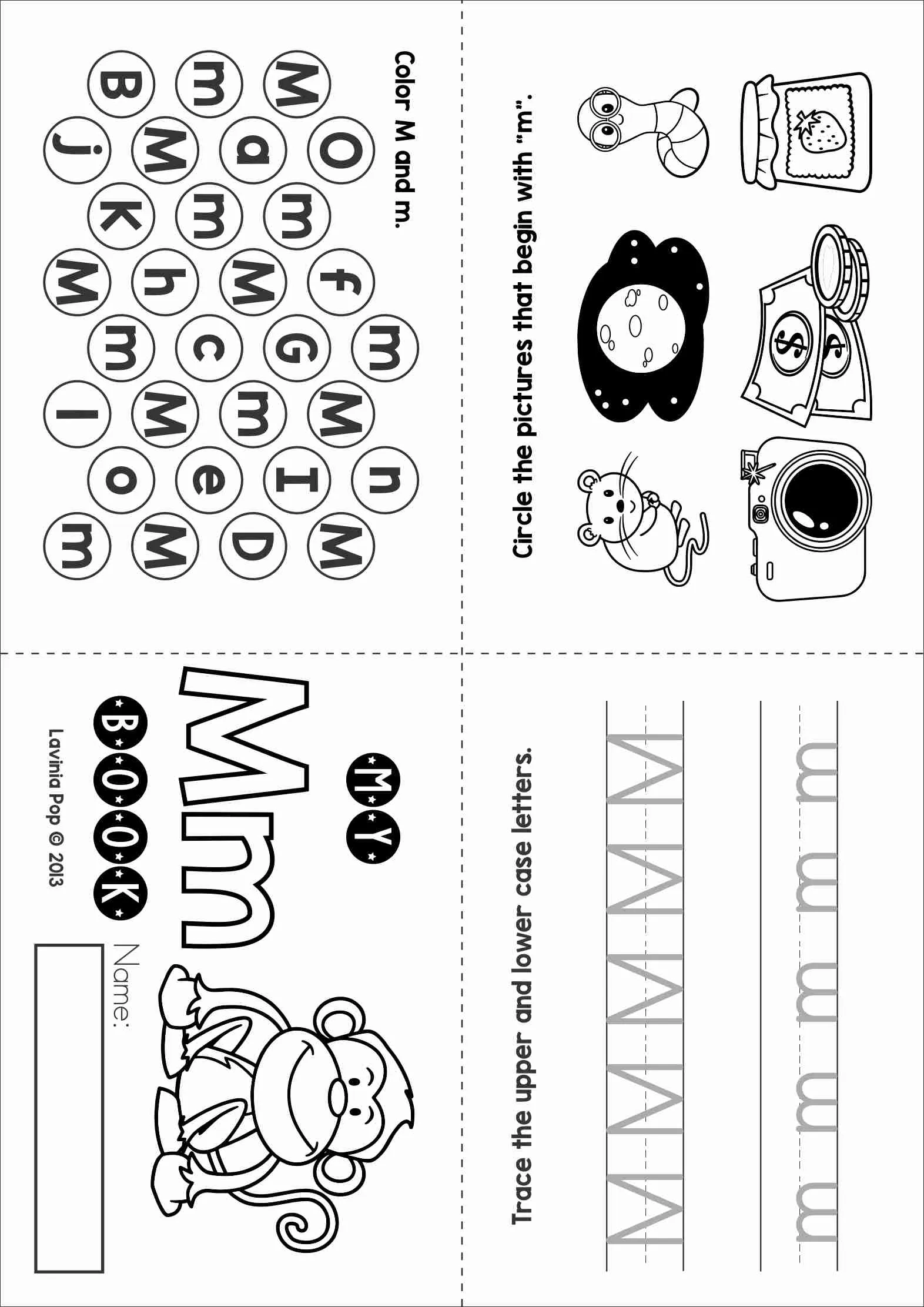 Phonics Letter Of The Week M Alphabet Worksheets Activities