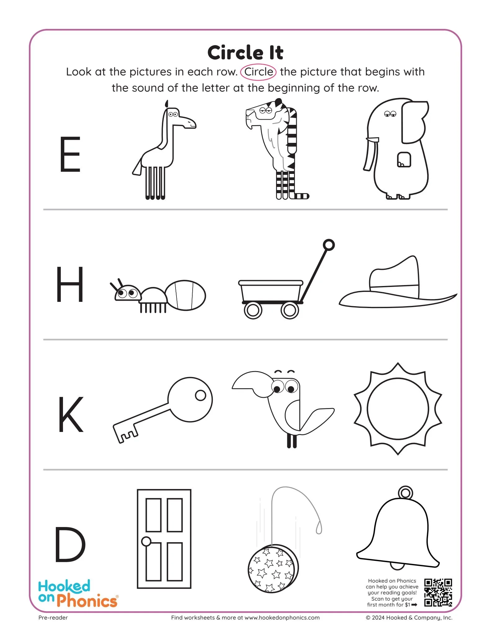 Phonics Worksheets For Every Stage Pre K 2nd Grade Hooked On Phonics Phonics Worksheets For Every Stage Pre K 2nd Grade Hooked On Phonics