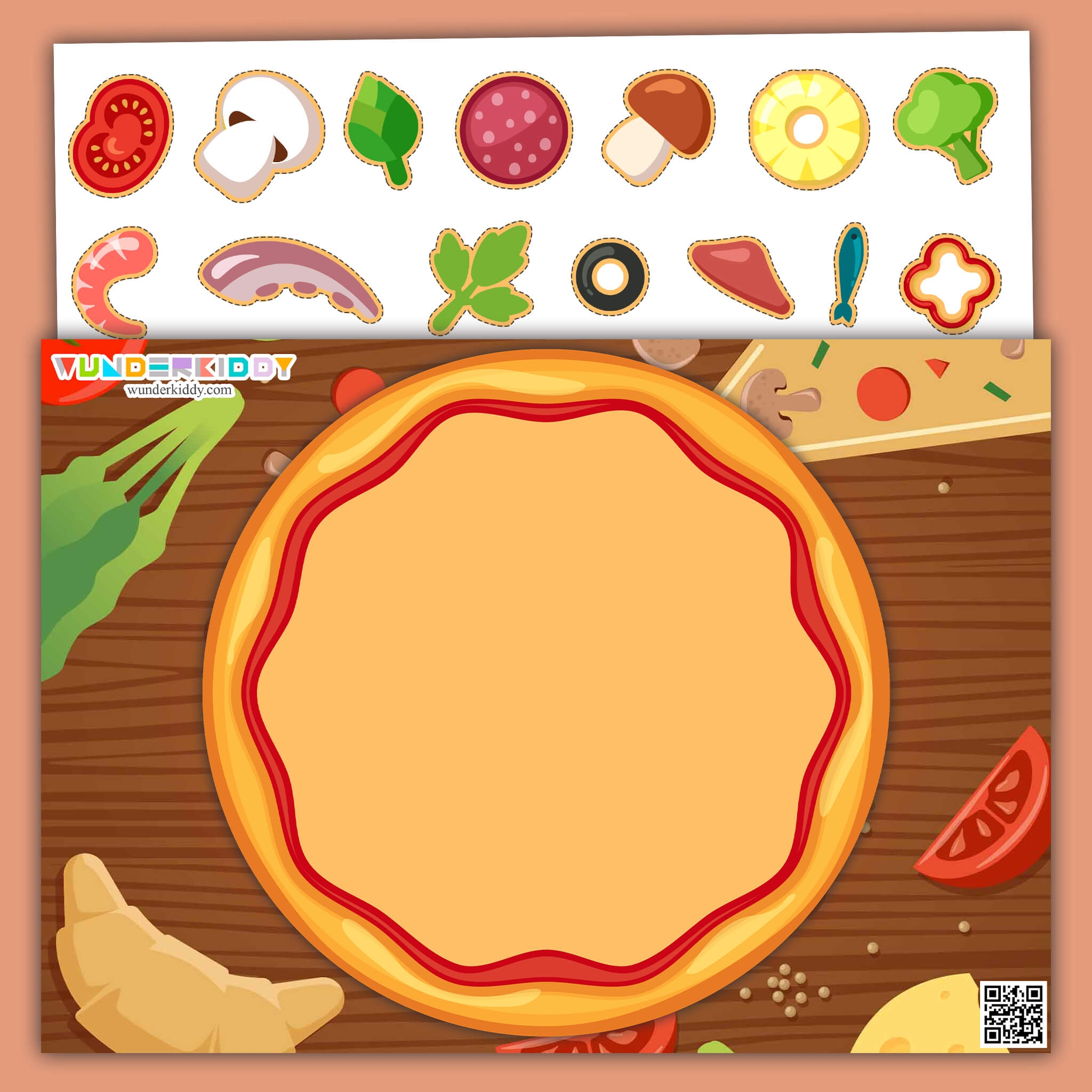 Pizza Making Fine Motor Printable Activity For Kids Pizza Making Fine Motor Printable Activity For Kids