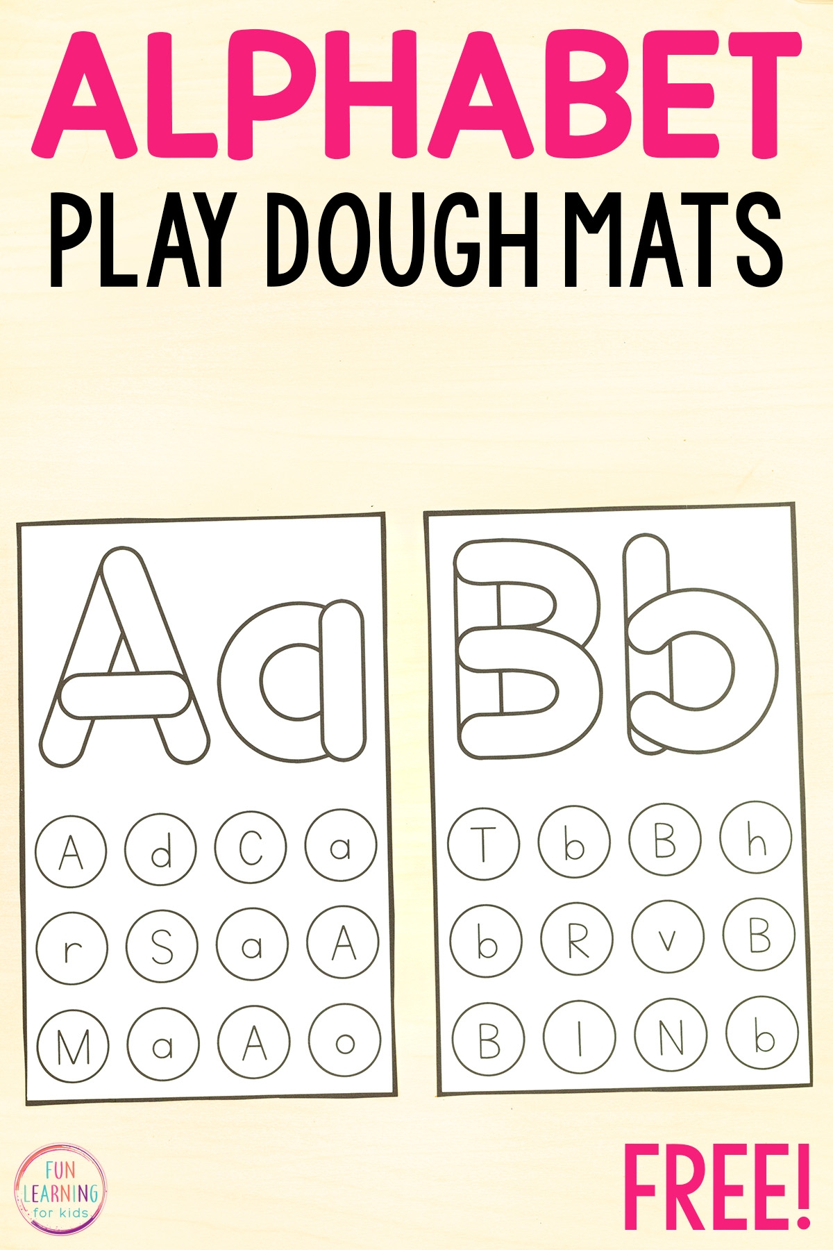 Play Dough Alphabet Mini Mats A Hands On Way To Teach Letters
