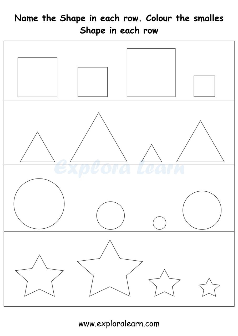 Playful Shapes And Colors Worksheets For Preschool And Kindergarten Kids
