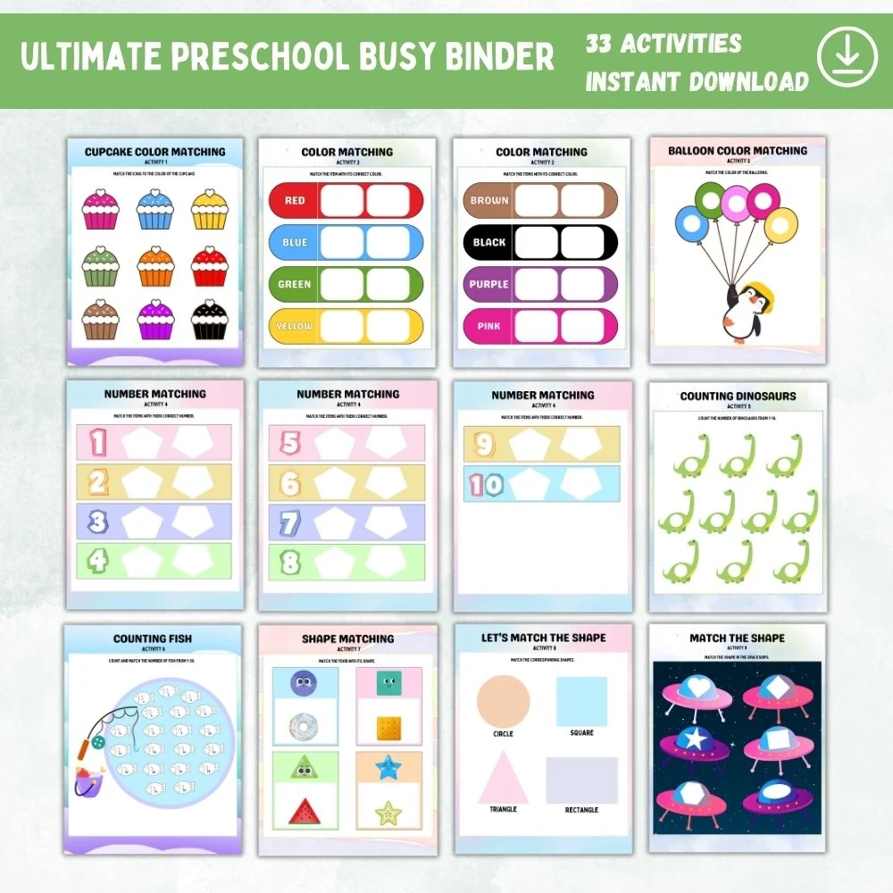PLR Ultimate Preschool Busy Binder Plr printables store PLR Ultimate Preschool Busy Binder Plr printables store