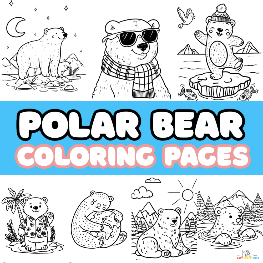 Polar Bear Coloring Pages Arty Crafty Kids Polar Bear Coloring Pages Arty Crafty Kids