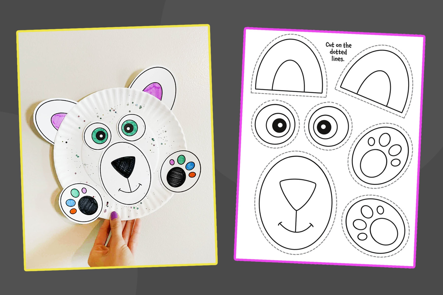 Polar Bear Craft For Preschool with Free Cutouts The Hollydog Blog Polar Bear Craft For Preschool with Free Cutouts The Hollydog Blog