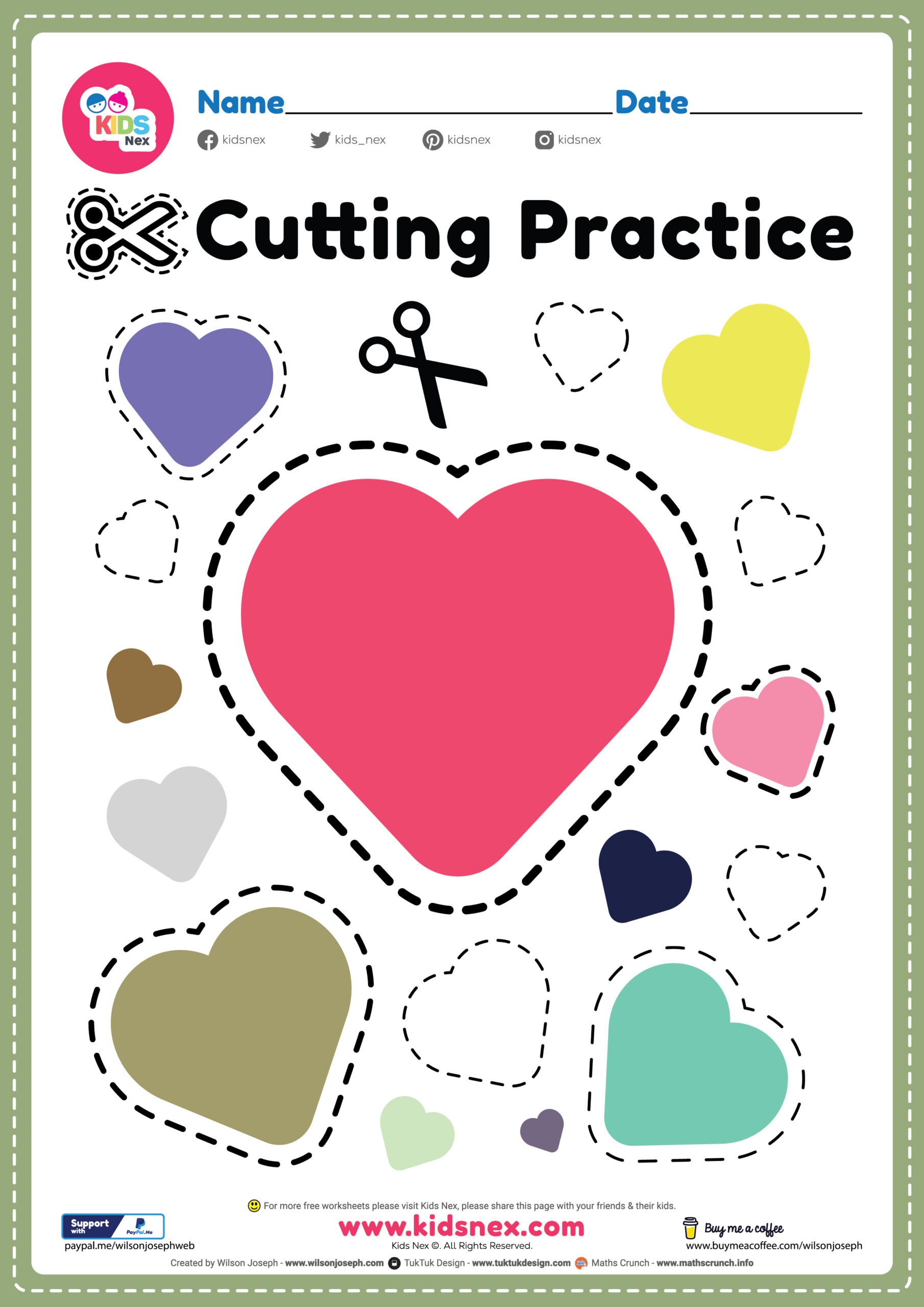 Pre K Cutting Activities Free Printable PDF For Kids
