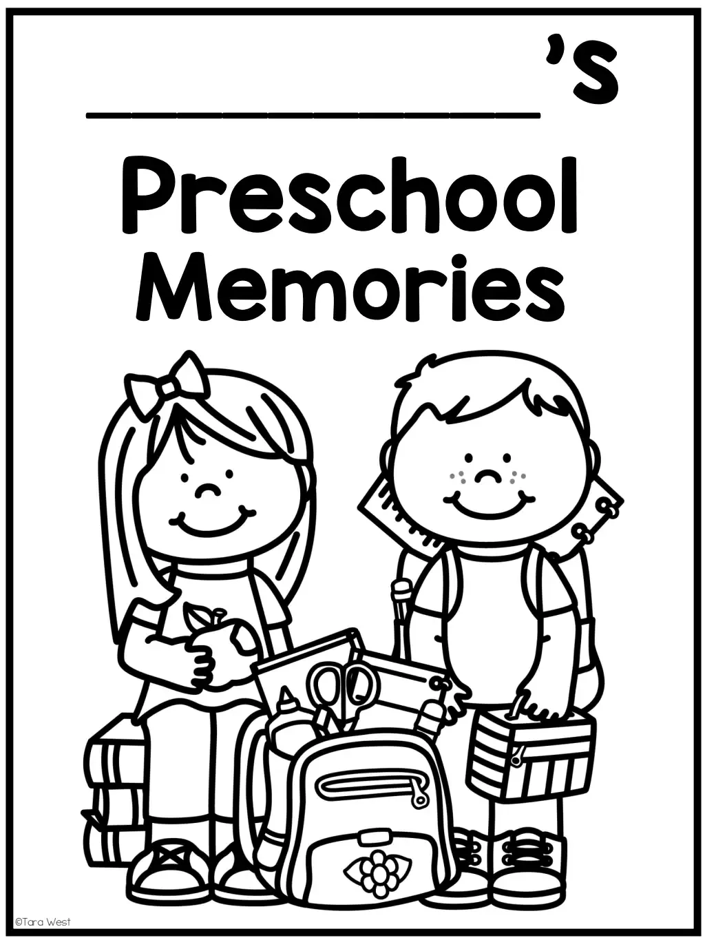 Prek Memory Book Free Printable Prek Memory Book Free Printable