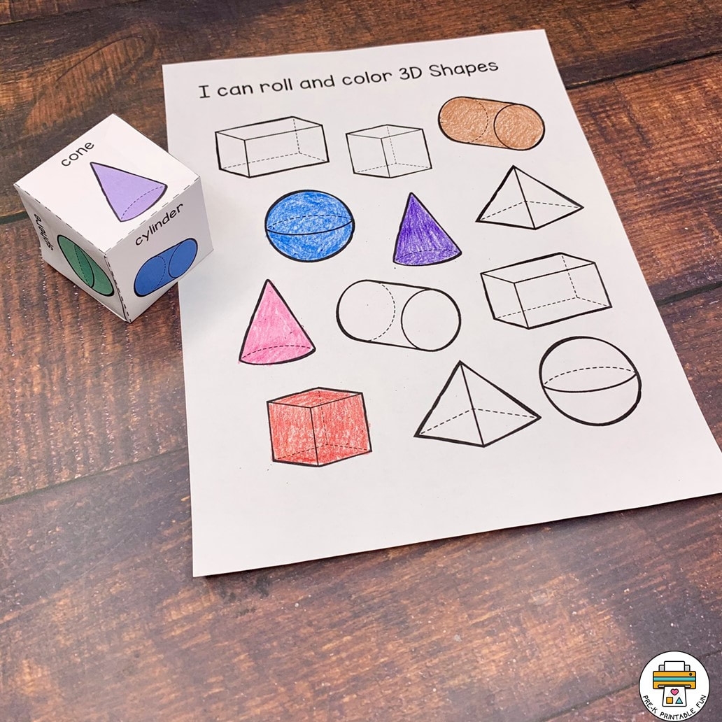Preschool 3D Shape Activities