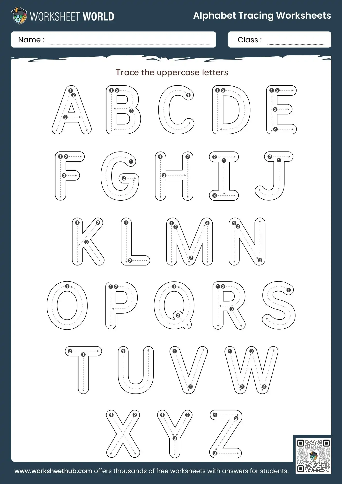 Preschool Alphabet Tracing Worksheets Worksheet World