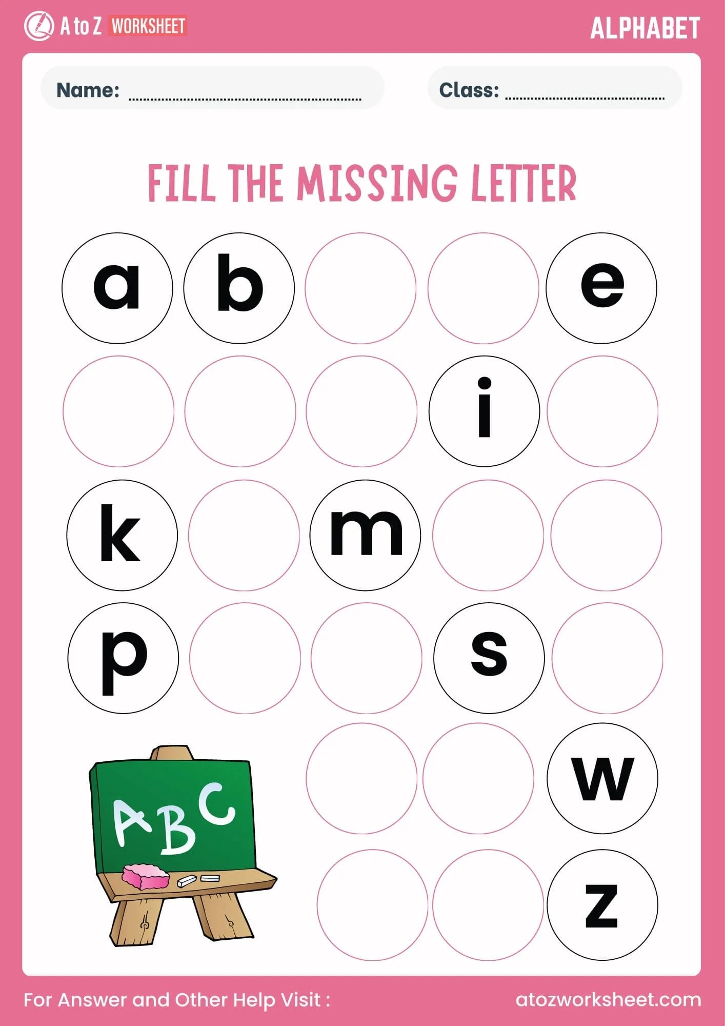 Preschool Alphabet Worksheets Free Printable A To Z Tracing Letter Activities A To Z Worksheet
