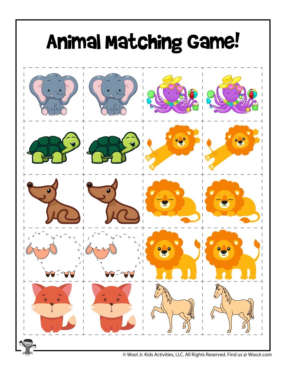 Preschool Animal Activity Pages Woo Jr Kids Activities Children s Publishing