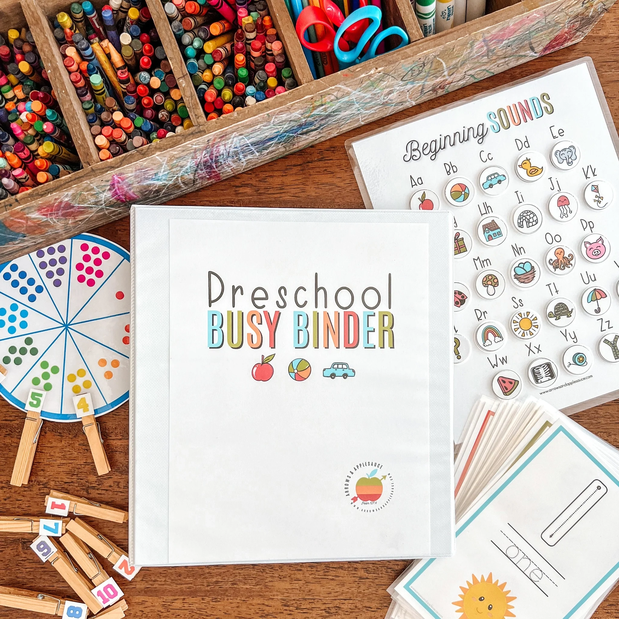 Preschool Busy Binder Printable Starter Kit Arrows And Applesauce