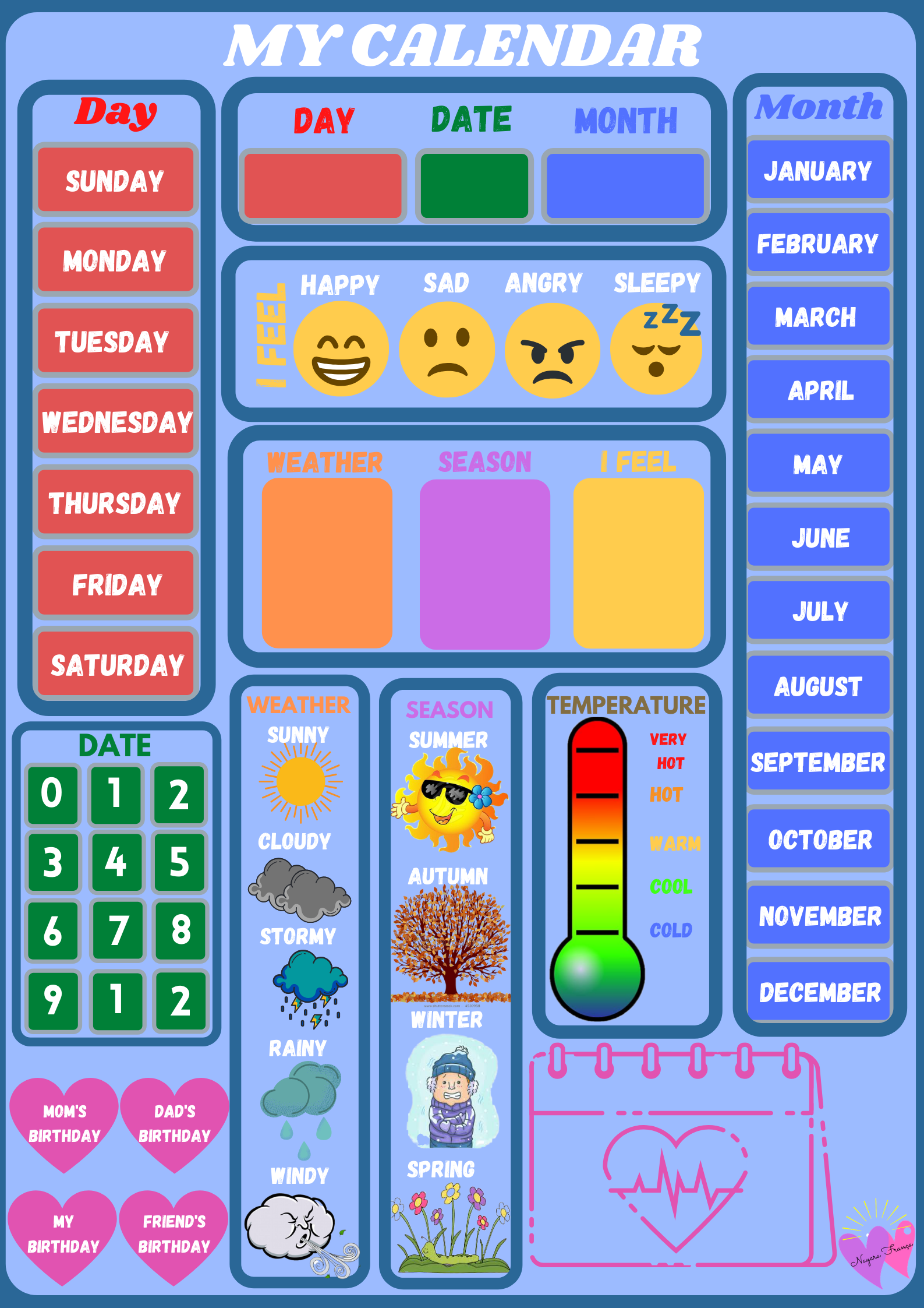 Preschool Calendar Printables TeachersMag Preschool Calendar Printables TeachersMag