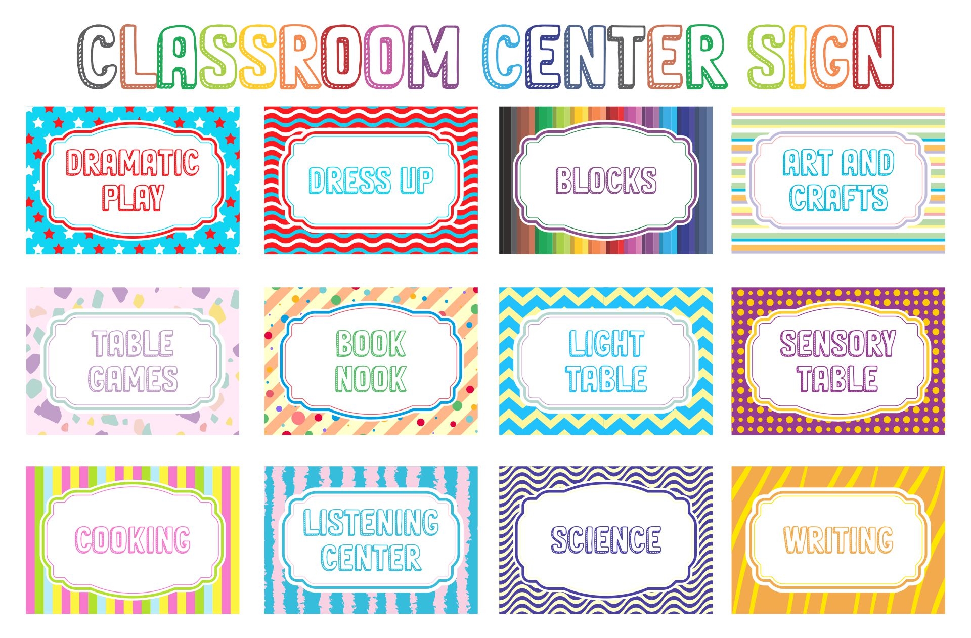 Preschool Center Labels 10 Free PDF Printables Printablee