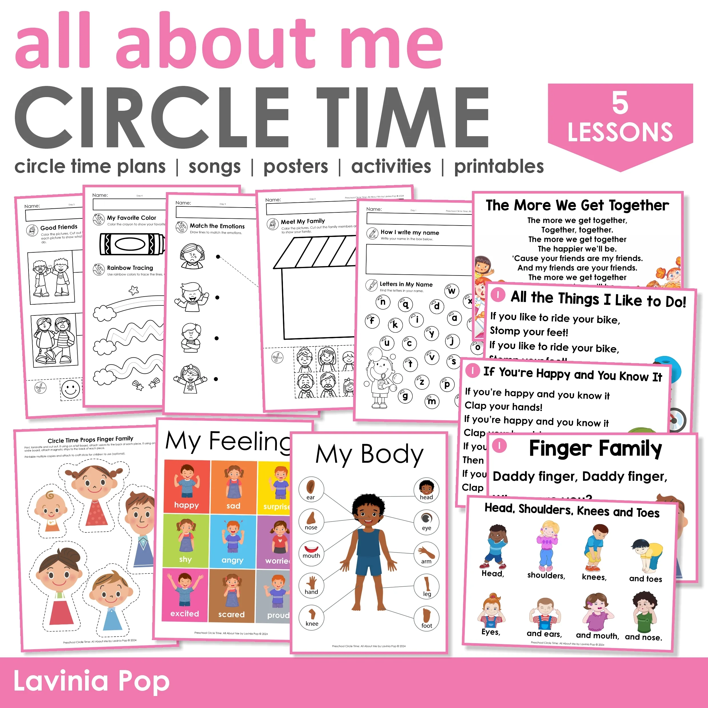 Preschool Circle Time All About Me