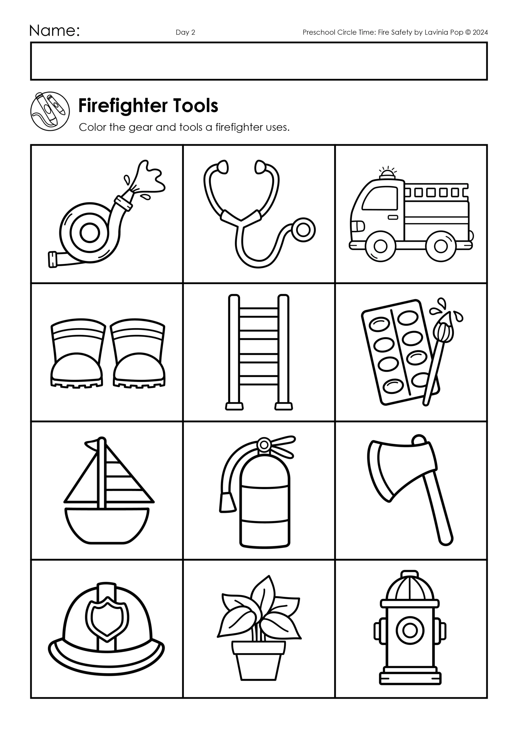 Preschool Circle Time Fire Safety