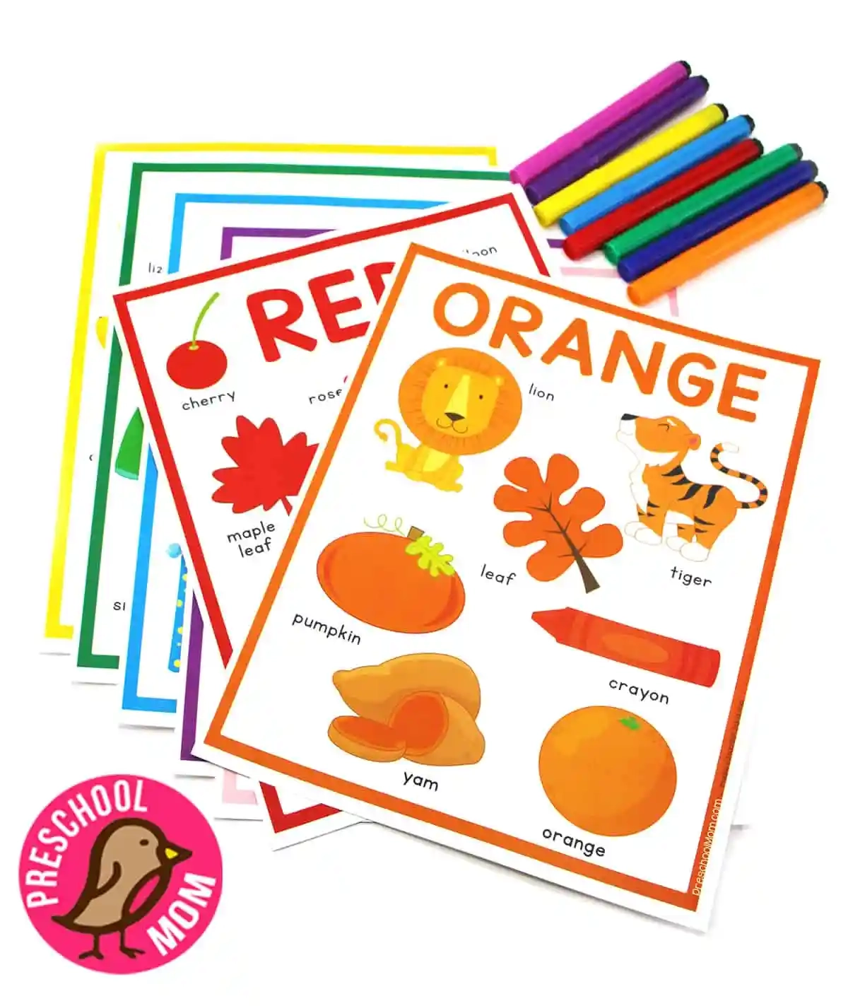 Preschool Color Charts Preschool Mom