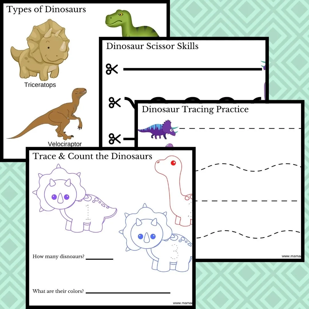 Preschool Dinosaur Theme Printables Kirsta s Creations