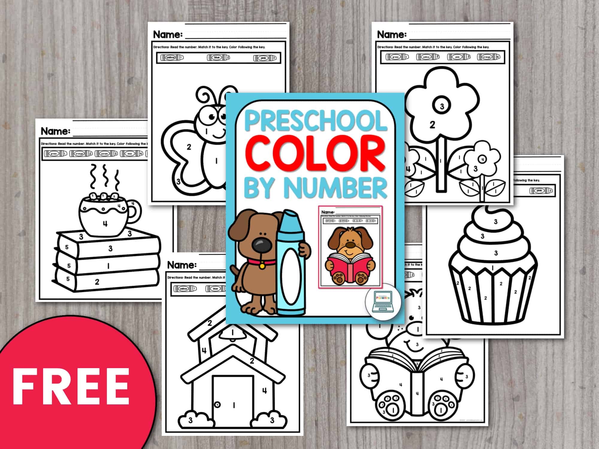 Preschool Easy Color By Number 1 5 Printable Parents Preschool Easy Color By Number 1 5 Printable Parents