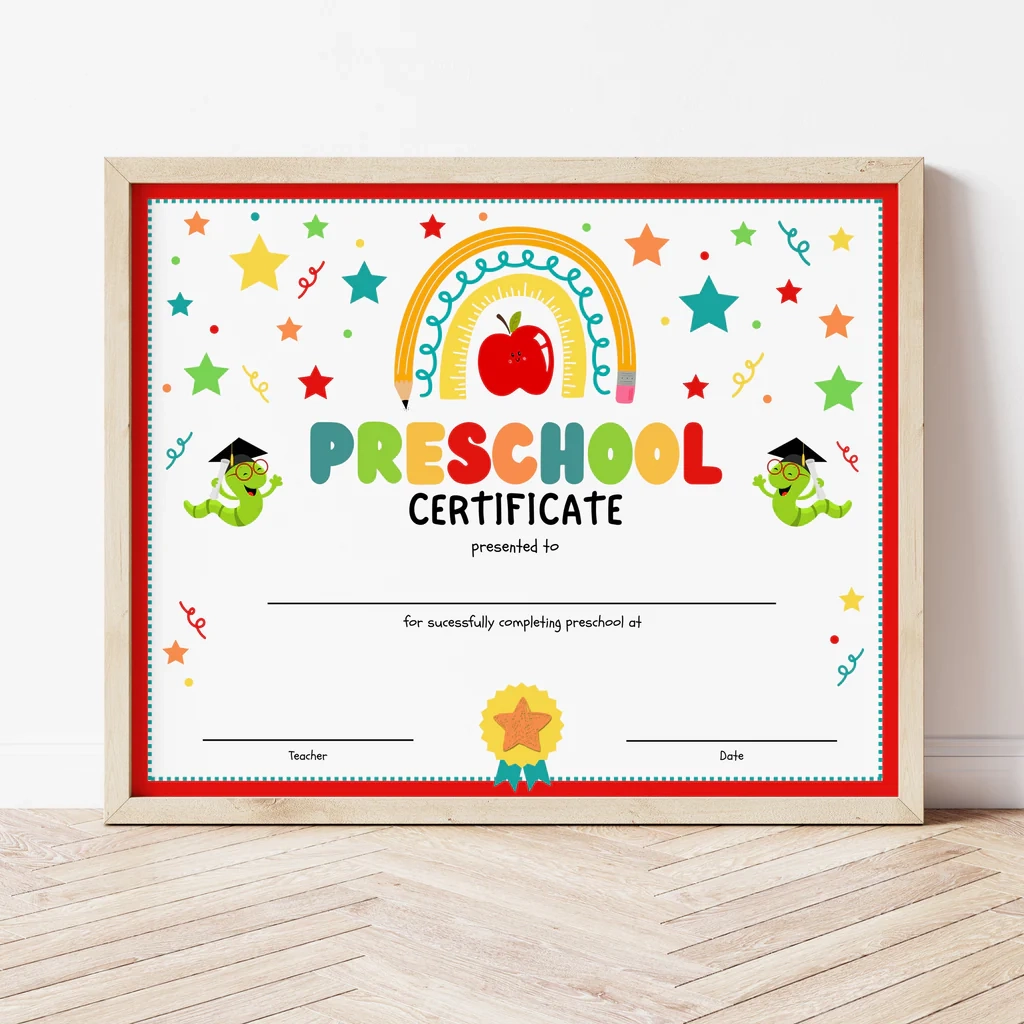 Preschool Graduation Certificate Editable Printable Ollie Hank Preschool Graduation Certificate Editable Printable Ollie Hank
