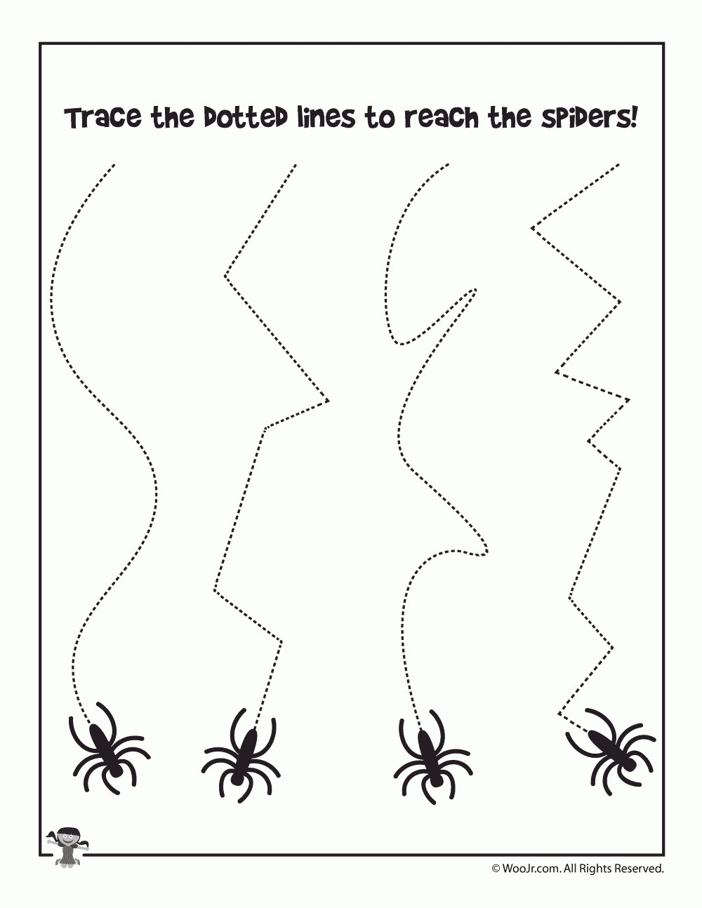 Preschool Halloween Worksheets Tracing Cutting Matching Woo Jr Kids Activities Children s Publishing