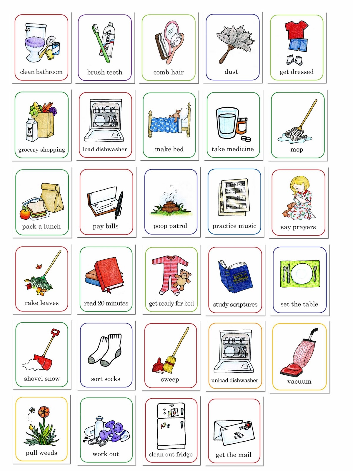 Preschool Job Chart Clip Art 5840768 Clipart Library