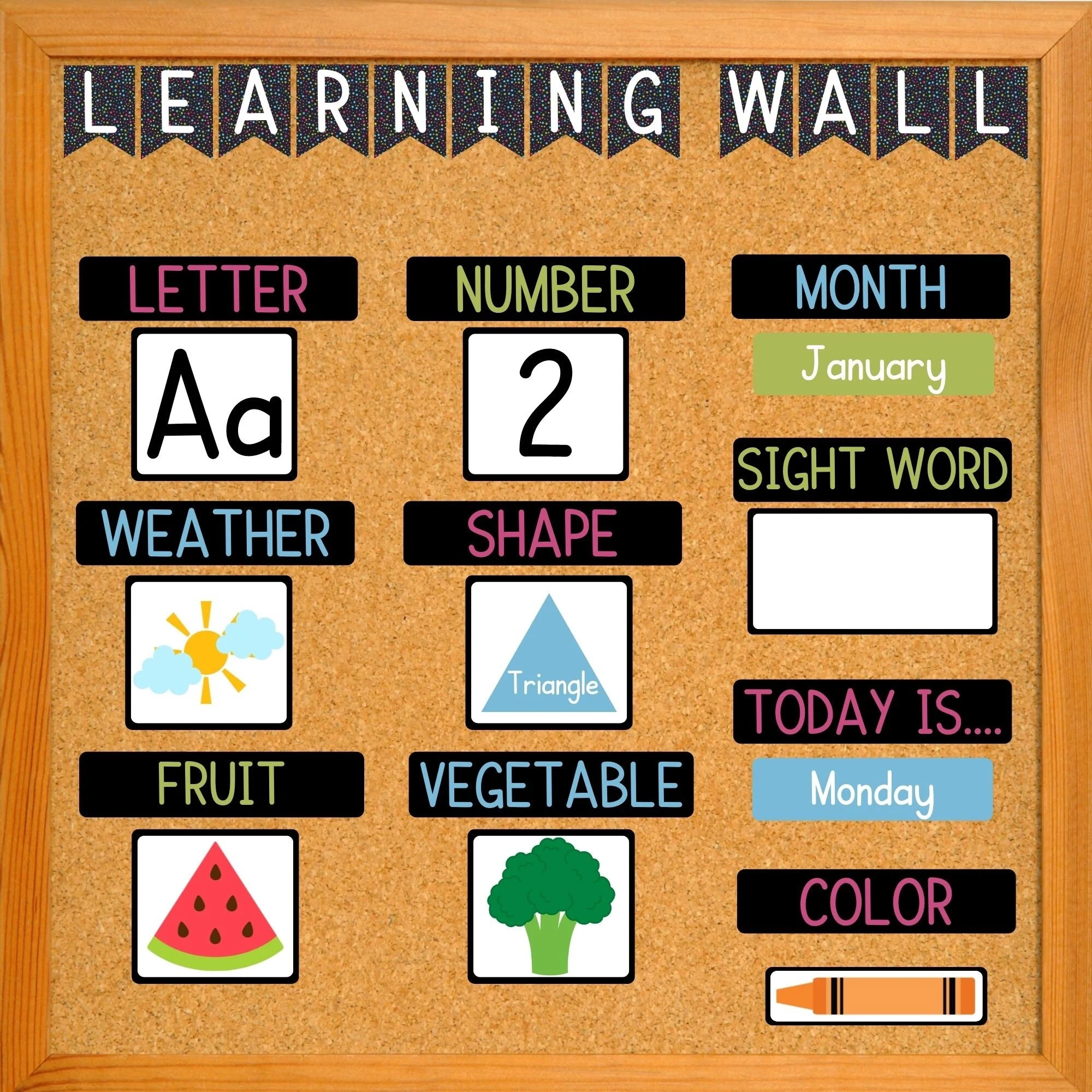 Preschool Learning Wall Learning Wall Preschool Focus Wall Classroom Decor Learning Board Circle Time Learning Etsy Norway