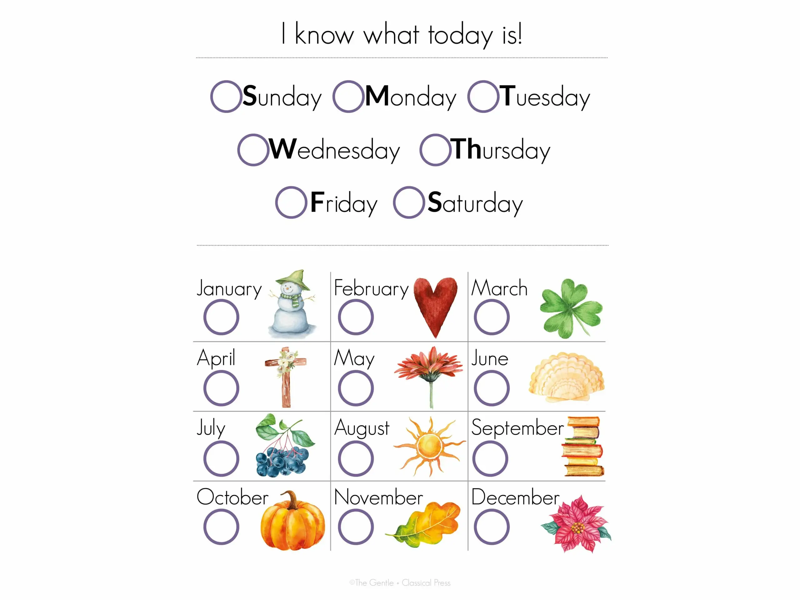 Preschool Morning Binder The Gentle Classical Press