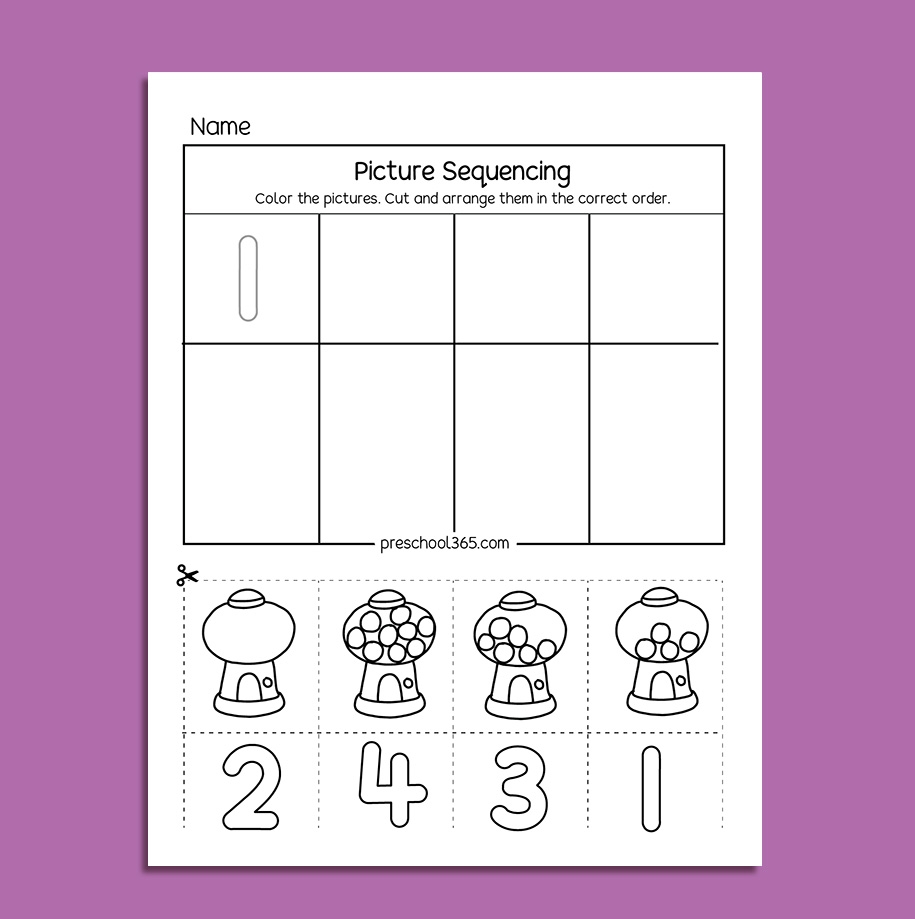 Preschool Sequence Activity Packet For 2 4yr olds Preschool Sequence Activity Packet For 2 4yr olds