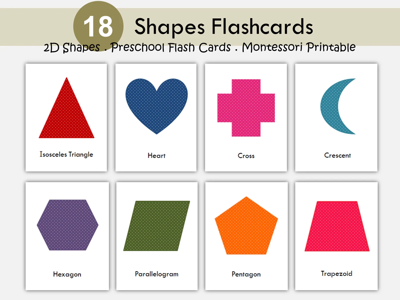 Preschool Shapes Flashcards Montessori Flash Cards Printable Prescho WorksheetsCart Preschool Shapes Flashcards Montessori Flash Cards Printable Prescho WorksheetsCart