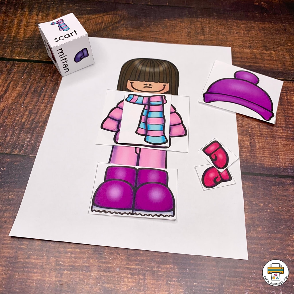 Preschool Winter Clothes Theme Pre K Printable Fun