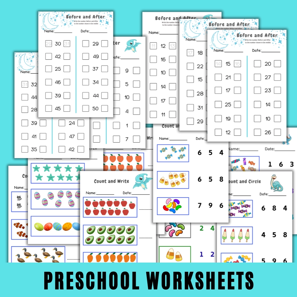 Preschool Worksheets Kids Activities Printable Worksheets Elementary And Preschool Activity Sheets Payhip