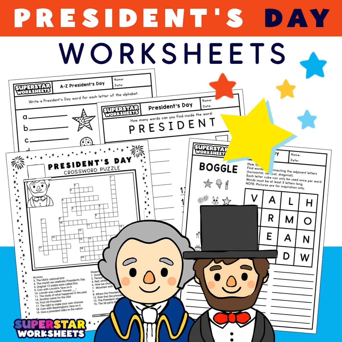 Presidents Day Worksheets Free Printables Superstar Worksheets