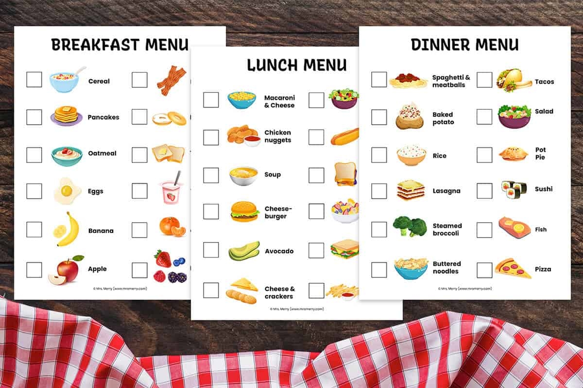 Pretend Play Restaurant Menus Breakfast Lunch Dinner Free Printables Mrs Merry Pretend Play Restaurant Menus Breakfast Lunch Dinner Free Printables Mrs Merry