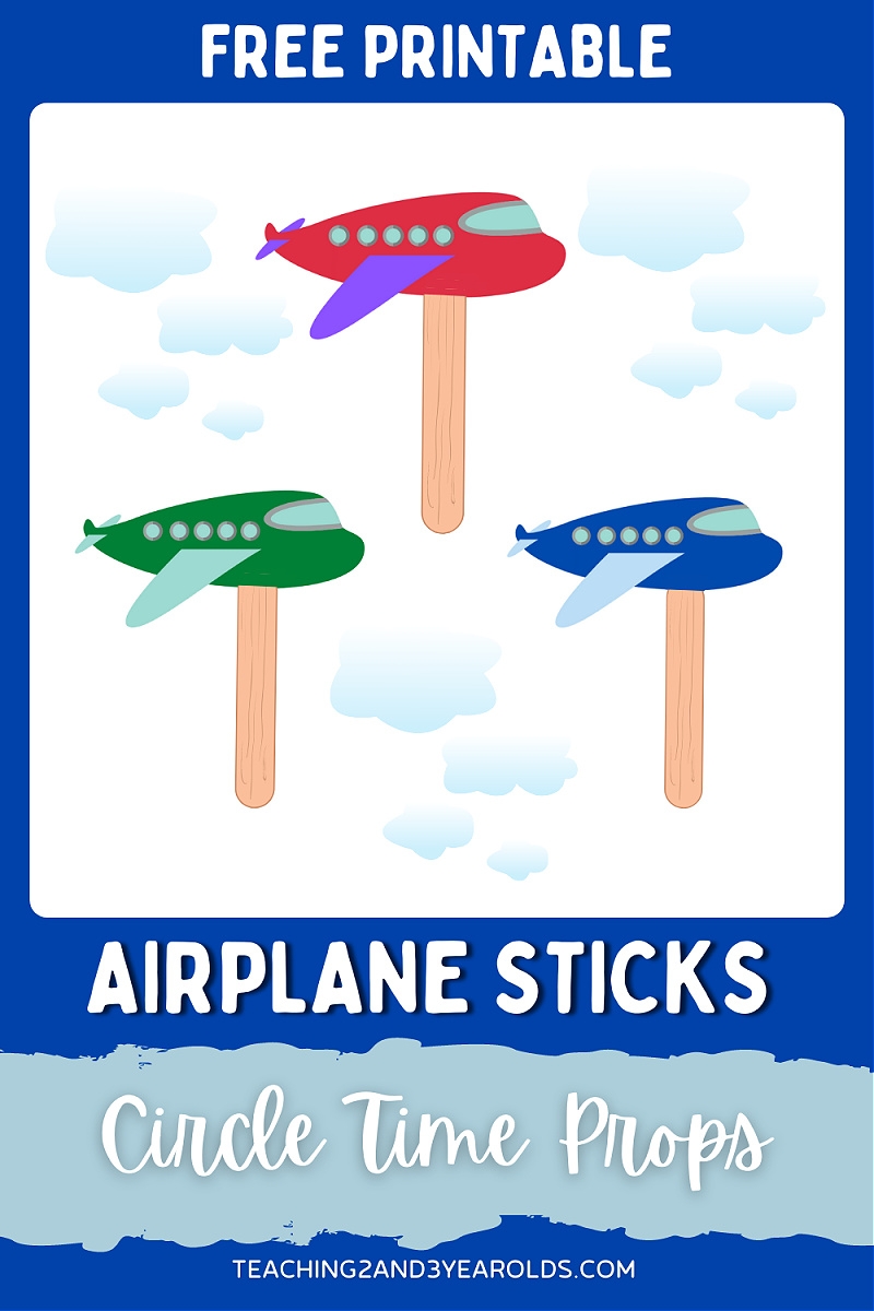 Printable Airplane Circle Time Props Printable Airplane Circle Time Props
