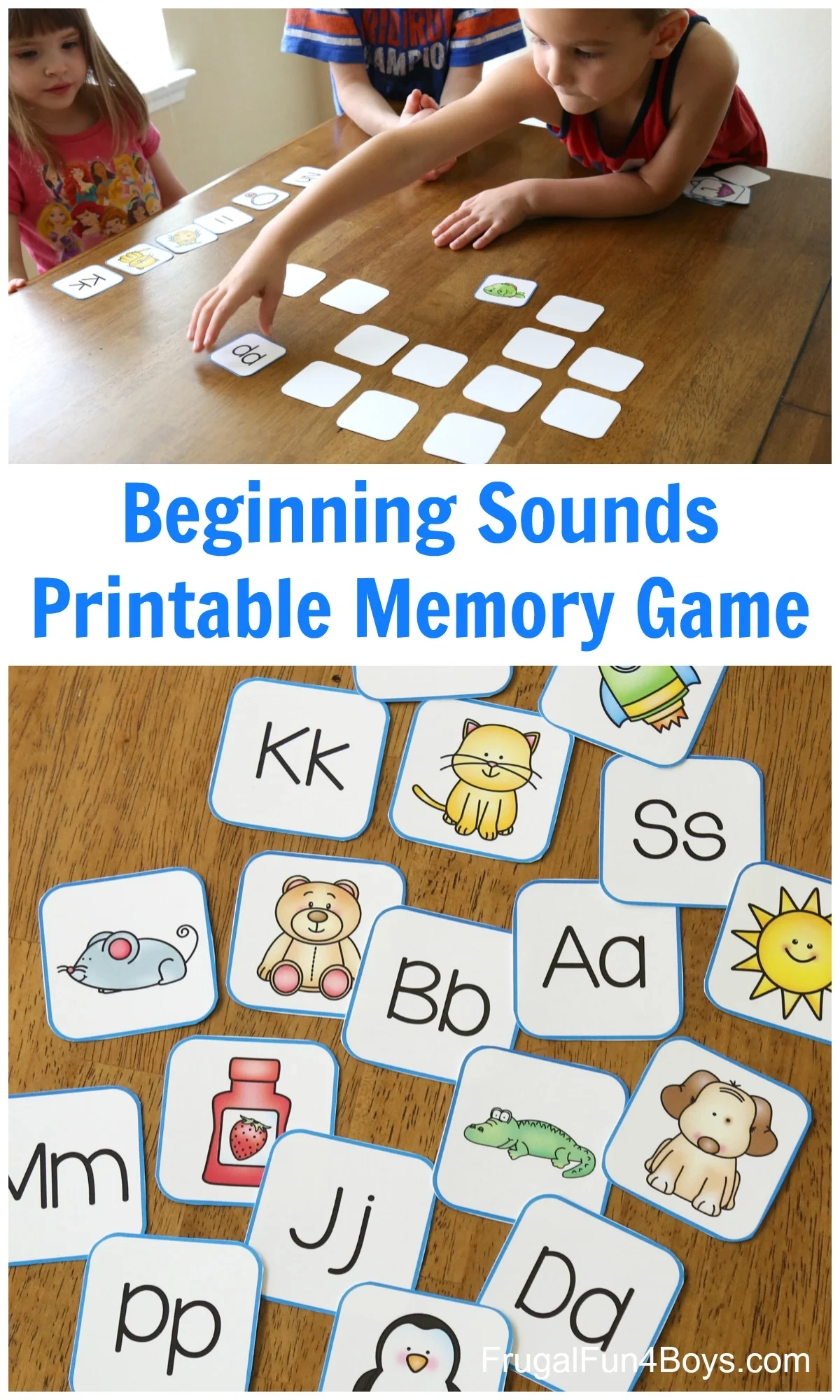 Printable Alphabet Memory Game Cards Frugal Fun For Boys And Girls Printable Alphabet Memory Game Cards Frugal Fun For Boys And Girls