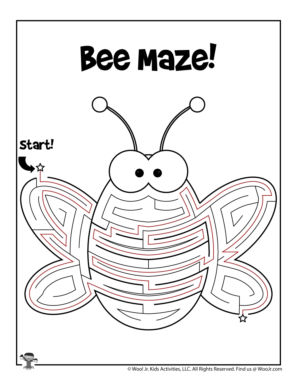 Printable Bug Mazes For Kids Woo Jr Kids Activities Children s Publishing
