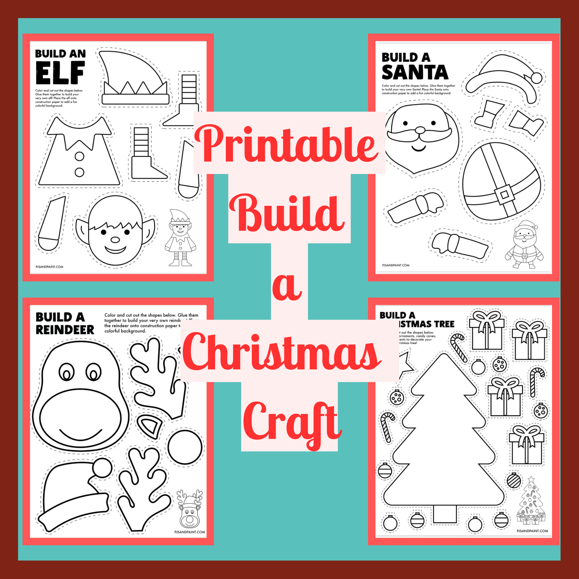 Printable Build A Christmas Tree Santa Elf Reindeer Craft Christmas Worksheets Made By Teachers Printable Build A Christmas Tree Santa Elf Reindeer Craft Christmas Worksheets Made By Teachers