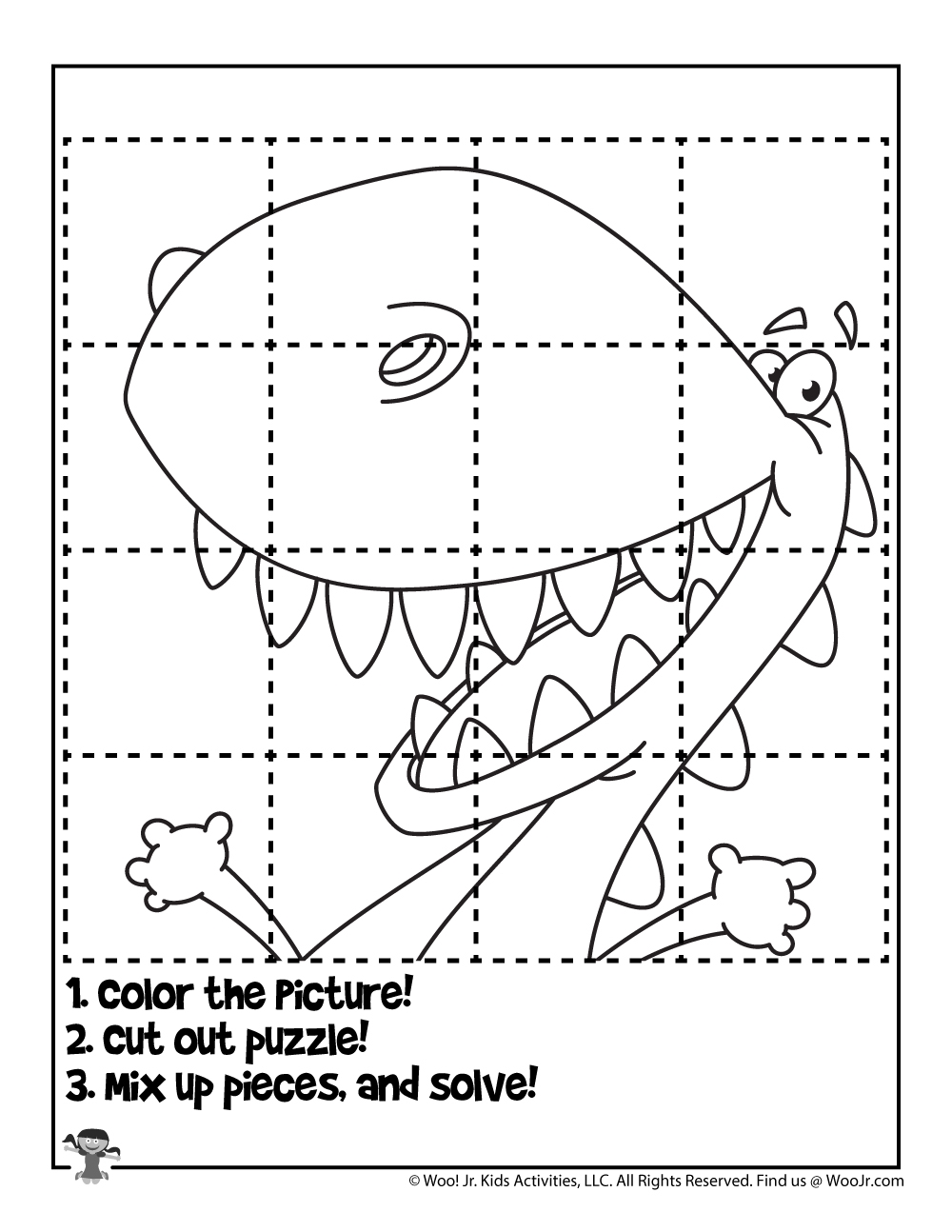 Printable Coloring Puzzles For Kids Woo Jr Kids Activities Children s Publishing