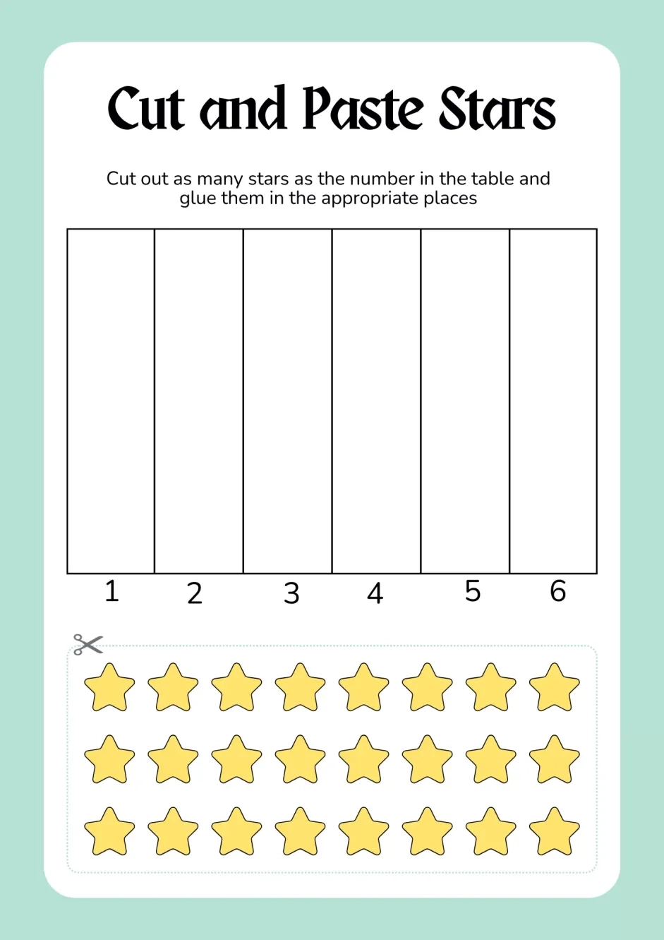 Printable Cut And Paste Worksheets Pdf Activity School For Kids