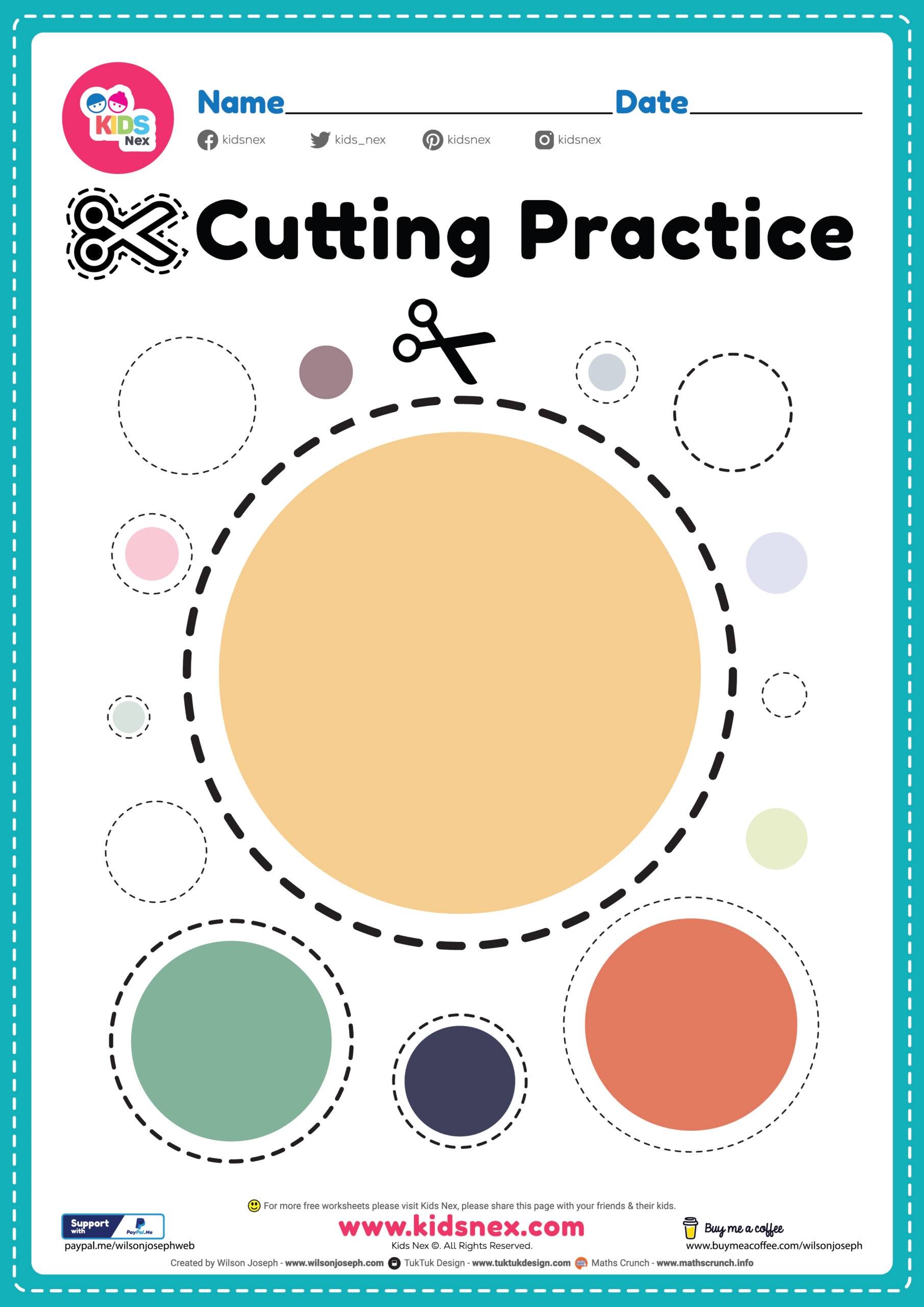 Printable Cutting Practice For Kids Free Printable PDF